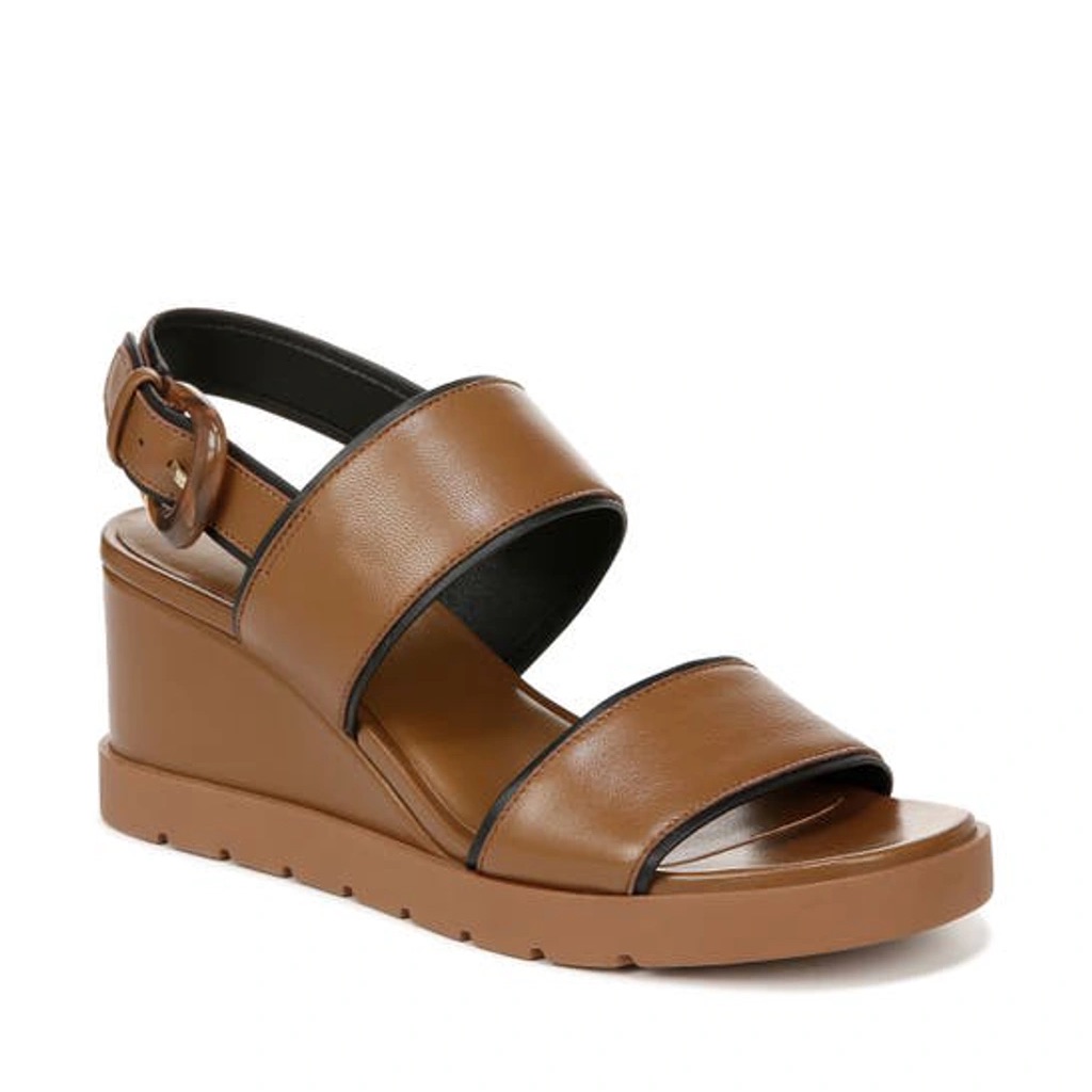 Vince Roma Slingback Platform Wedge Leather City Sandal